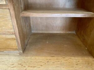 Wooden cabinet with 3 drawers and 2 doors, vintage style
