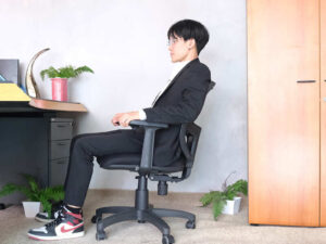 office chair Black mesh back fabric cushioned chair_6UCWTSMM86