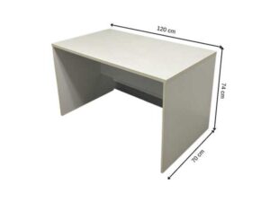 White wooden desk