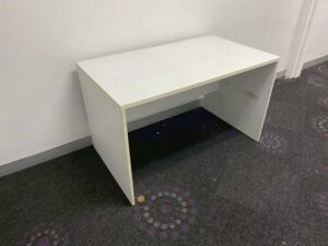 White wooden desk