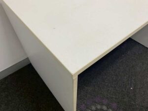 White wooden desk