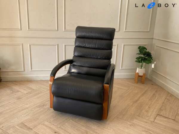 Gray reclining rocking chair, La-Z-Boy brand, model 10T-520 Norman_6YXMFX8G56