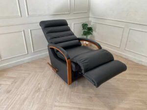 Gray reclining rocking chair, La-Z-Boy brand, model 10T-520 Norman_6YXMFX8G56