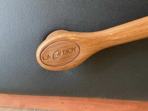 Gray reclining rocking chair, La-Z-Boy brand, model 10T-520 Norman_6YXMFX8G56