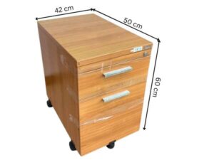 Mobile cabinet with 2 drawers, brown, Practika brand