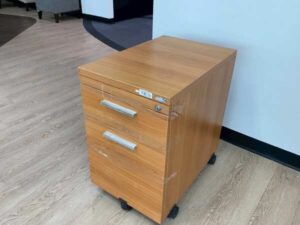Mobile cabinet with 2 drawers, brown, Practika brand
