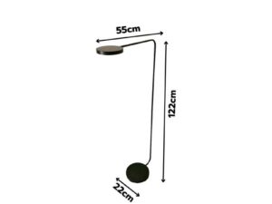 Black Minimalist Floor Lamp - IKEA (1)