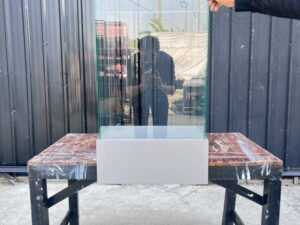 Glass display case, 49 cm wide