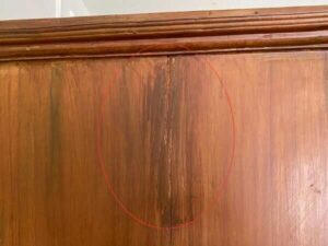 Vintage Style Teak Wood Wardrobe with 2 Doors