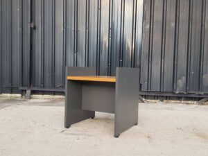 Side table, dark gray MDF frame