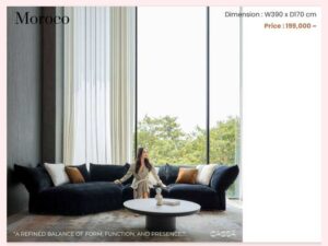 3-Seater Sofa with Fabric Cushions, Gray, Italian Style, Standard Brand_7Z63IA0EL8
