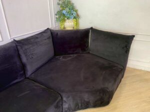 3-Seater Sofa with Fabric Cushions, Gray, Italian Style, Standard Brand_7Z63IA0EL8