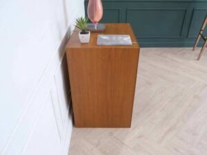 Teak wood frame cabinet, 1 drawer, 2 shelves, hotel furniture_83FBNKMOBU