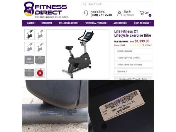 Life Fitness C1 Exercise Bike Life Fitness C1 Lifecycle Exercise Bike_8T9R8IO0UC