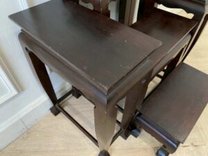 Set of 5 Dark Brown Altar Tables
