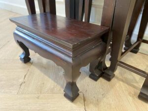 Set of 5 Dark Brown Altar Tables