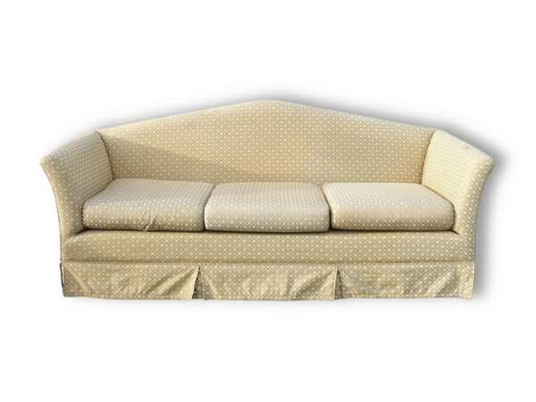 3-seat fabric sofa, wooden frame, yellow-green color Hotel grade work_8VDLFV9K0E