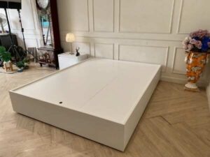 5-foot bed, 1 drawer, gray, minimalist style_9BVCTWQ31H