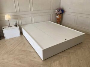 5-foot bed, 1 drawer, gray, minimalist style_9BVCTWQ31H
