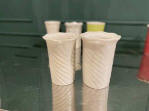 Flower vase, ceramic, 5.5 inches