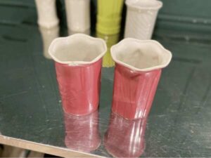 Flower vase, ceramic, 5.5 inches