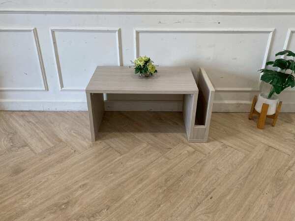 Modern style grey wooden coffee table