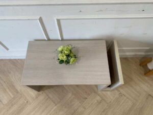 Modern style grey wooden coffee table