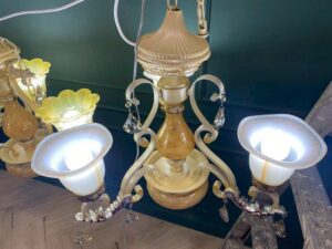Chandelier, Glass Pendant Lamp