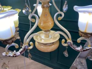 Chandelier, Glass Pendant Lamp