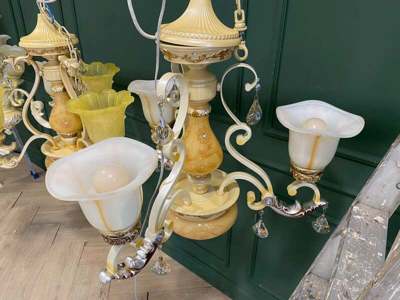 Chandelier, Glass Pendant Lamp