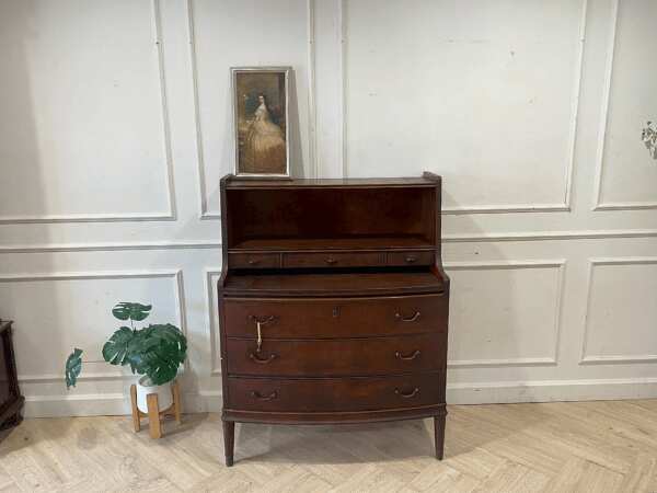 Vintage style 6-drawer wooden cabinet