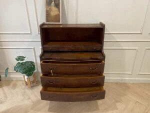 Vintage style 6-drawer wooden cabinet