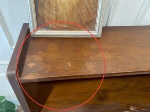 Vintage style 6-drawer wooden cabinet