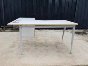 L-shaped corner desk with document cabinet 170 cm