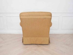 Chair With Armrests, Wooden Frame, Fabric Seat, and Spring Base. No.A 03_A0N75CEDV3