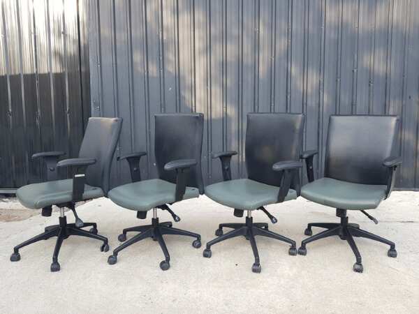 Office chair, leather seat, with arms, Logica work chair_N1I1K49Y1U_JHG6HBSSCW_E0V2NM9GD2_A4JRXS1QQX