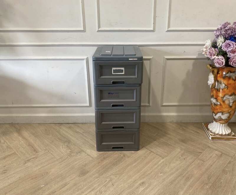 4-drawer cabinet, gray