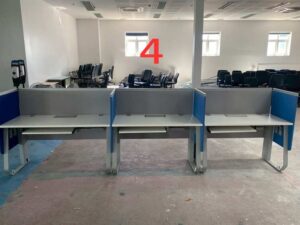 Rockworth White Desk with Power Strip_A9ACYQ04CU