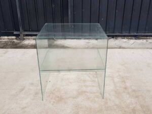 Glass display cabinet, 2-tier product display cabinet