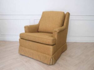Armchair with wooden frame, fabric cushion, spring base. Hotel furniture No.A 12_ACPTFLPRLP