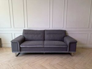 2+1 seater sofa set, grey fabric upholstery, modern style. (1)