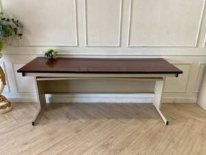 Work desk, seminar table, conference table, multipurpose table, steel, wooden top, KINGDOM brand, 183 cm.