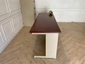 Work desk, seminar table, conference table, multipurpose table, steel, wooden top, KINGDOM brand, 183 cm.