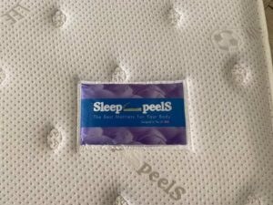 Sleep Peels Energy 3.5-foot mattress, 9 inches thick.