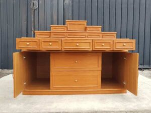 Set of 5 altar tables with drawers