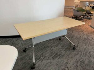 Work desk, folding table with wheels, Practika brand