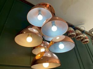 Modern style copper pendant ceiling lamp