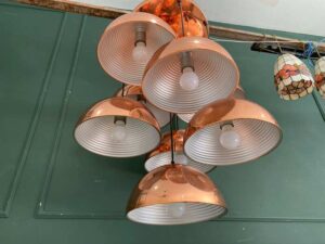 Modern style copper pendant ceiling lamp