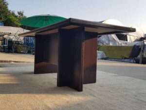 Dark Brown Wooden Conference Table, 200CM