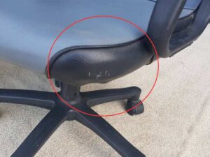 Office chair, leather upholstery, grey_C47OHXQ1BI